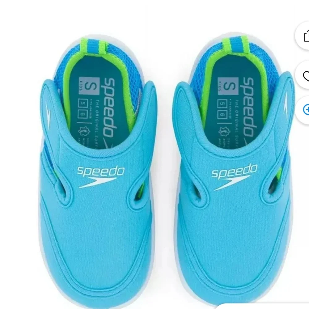 Speedo Kids Water Shoes in Turquoise and Lime